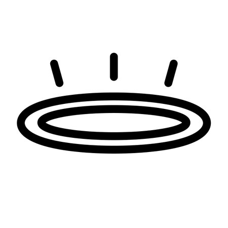 Pop angel ring icon. Halo icon. Editable vector.のイラスト素材