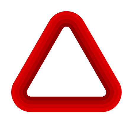Modern red triangle  . Editable vector.のイラスト素材