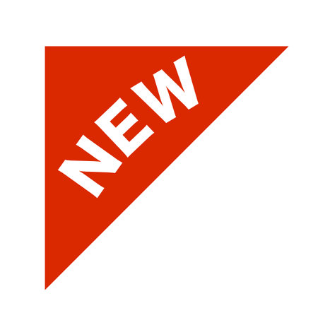 Triangular NEW icon. New products. Editable vector.のイラスト素材