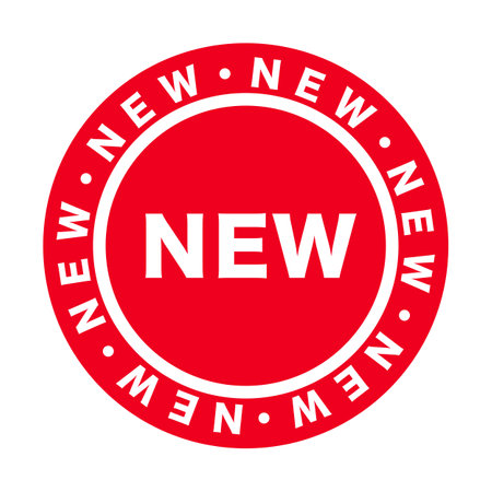Circular NEW icon. New products. Editable vector.のイラスト素材