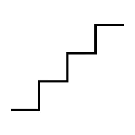 Simple Stairs information sign. Stairway. Editable vector.のイラスト素材