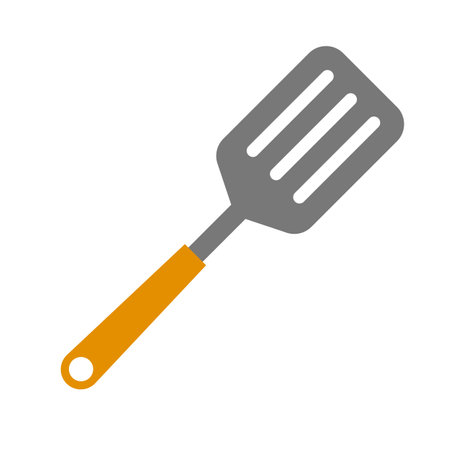 Flat design spatula icon. Editable vector.のイラスト素材
