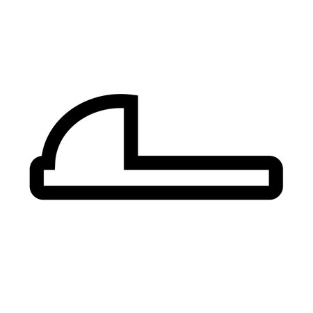 Simple Japanese toilet icon. Squat toilet icon. Editable vector.のイラスト素材