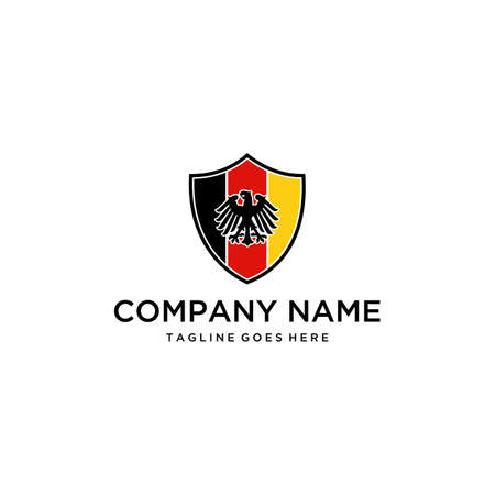 Illustration abstract Germany flag nation symbol logo designのイラスト素材