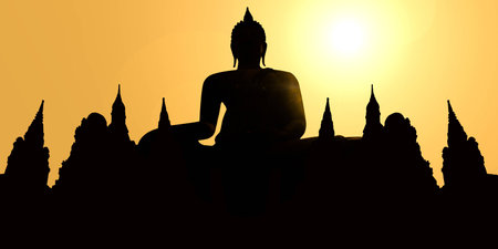 Photo Wat Sa Si in Sukhothai Historical Park, Thailandの写真素材