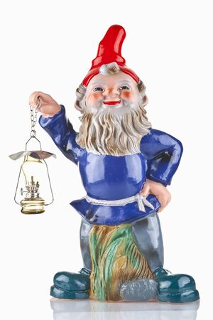 Garden gnome isolatedの写真素材