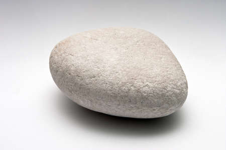 Decorative stone isolated on white studio background  macro shot shallow depth of fieldの写真素材