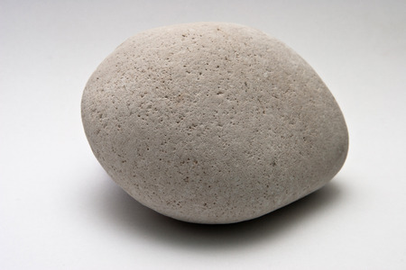 Decorative stone isolated on white studio background  macro shot shallow depth of fieldの写真素材