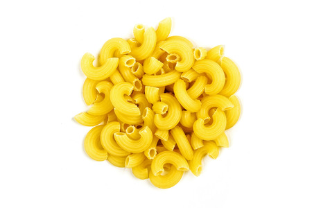 Pasta isolated on whiteの写真素材