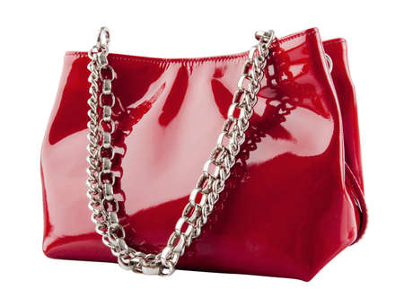 Shiny new female bag isolatedの写真素材