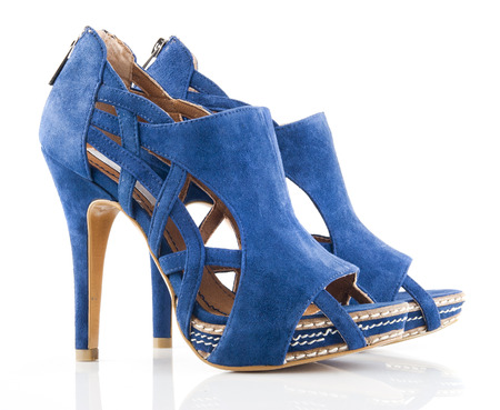 Pair of brand new high heelsの写真素材