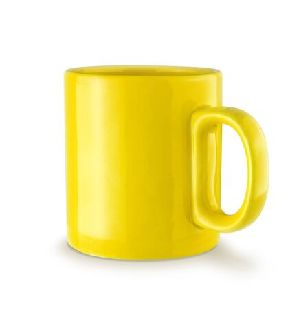 Yellow mugの写真素材