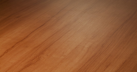 Beech wood desktop surface perspective blurred in the distanceの写真素材