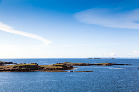 Icelandic seascape archipelagoの写真素材