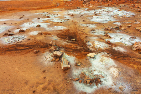 Volcanic landscape Namafjall, Iceland Stinky pitsの写真素材