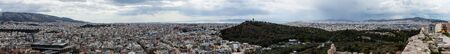 Athens city panorama - view from the Acropolisの写真素材