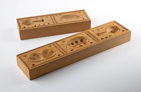 cookie wooden press decoration toolの写真素材