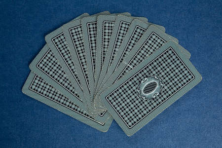 Dubrovnik, Croatia; March 2020 Triestine, Briscola playing cards. Traditional Italian card game.のeditorial素材