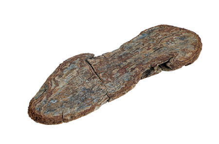 Driftwood texture piece of wood isolatedの写真素材