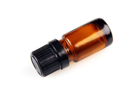 medicine container isolated on whiteの写真素材