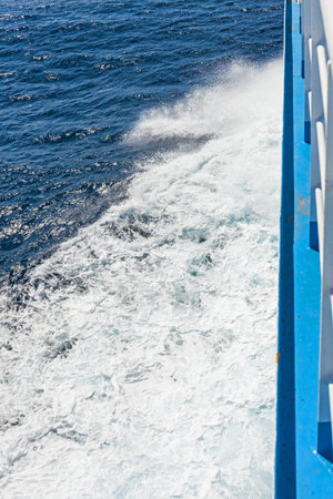 Sea surface, blue waves, natural texture backgroundの写真素材