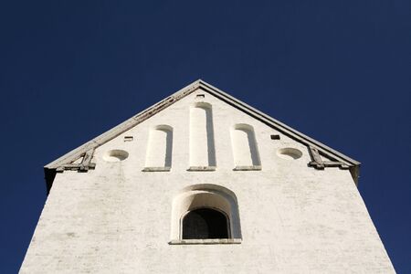 Historical building in front of a blue skyの写真素材