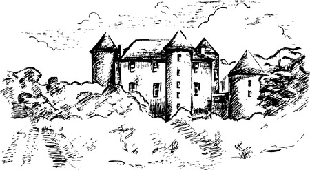 old castleのイラスト素材