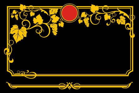 vine vignetteのイラスト素材