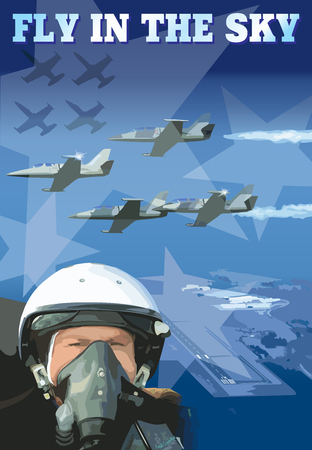 Poster pilotのイラスト素材