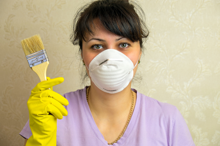 Girl with paint brush