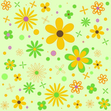 flower cute seamless patternのイラスト素材