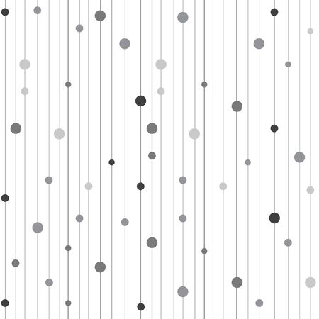 Vector seamless pattern. Modern stylish texture. Repeating geometric background. Graphic stripes with vertical direction.  Repeating abstract background with circles.のイラスト素材