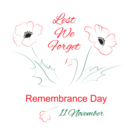 Remembrance day symbolのイラスト素材