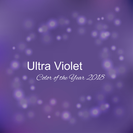 Color of the year 2018. Ultra Violet trendy background with frameのイラスト素材