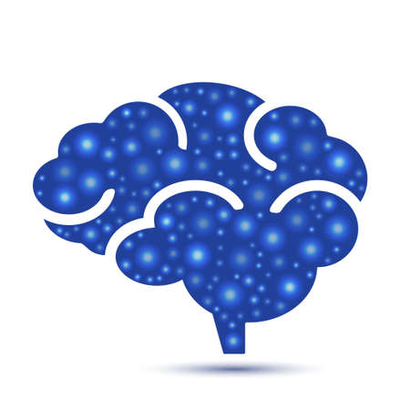 Brain icon  illustrationのイラスト素材