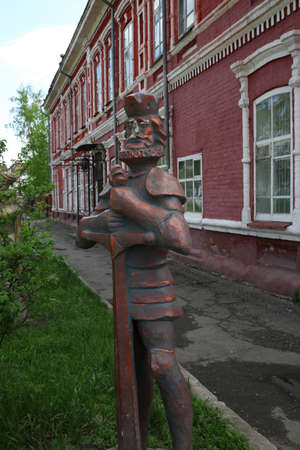 city Minusinsk old part of townの写真素材
