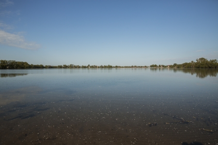 Lake home village Zavyalovoの写真素材