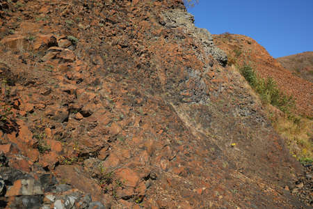 the nature of the North Red Stonesの写真素材