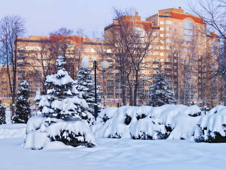 Student's Square in the city of Cheboksary, Chuvash Republic, Russiaのeditorial素材