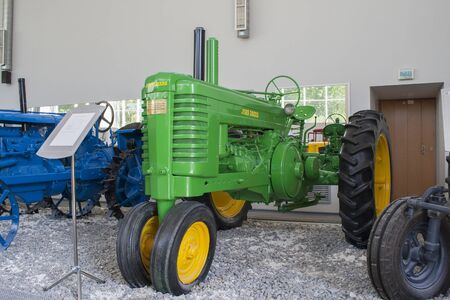 Rare tractor "John Deere A" Museum of the City of tractors Cheboksary, Chuvash Republic, Russia. Exhibits in the museum that you can touch. 06/05/2016のeditorial素材