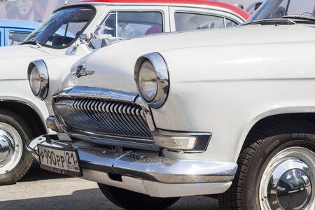 Retro car GAZ 21 avtoarena in Cheboksary, Chuvash Republic, Russia. 08/20/2016のeditorial素材