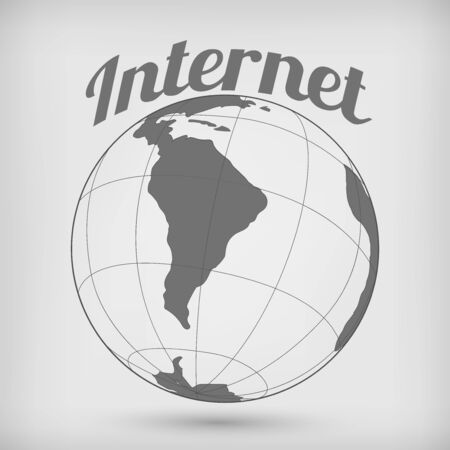 Globe. Internet concept. Global network.のイラスト素材