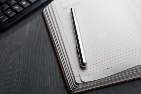 Jobs at the computer. Entries businessman.の写真素材