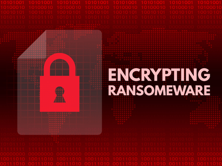 Malware Ransomware wannacry virus encrypted filesのイラスト素材