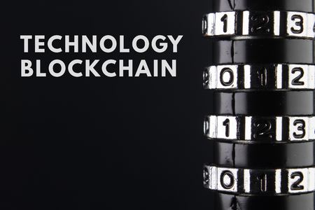 The concept of closure, protection. Technology blockchain, encryption of Internet traffic.