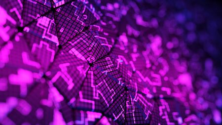 Abstract digital background. 3d renderの写真素材