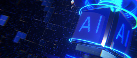 deep machine learning. The concept of artificial intelligence AI. The development of artificial...