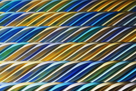 Abstract background from metallic waves. 3d rendering..