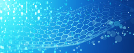 data background. big data. wide banner. blockchain technology. network structure background....