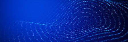 Blockchain technology concept, radio waves. digital background. technological background. wave...